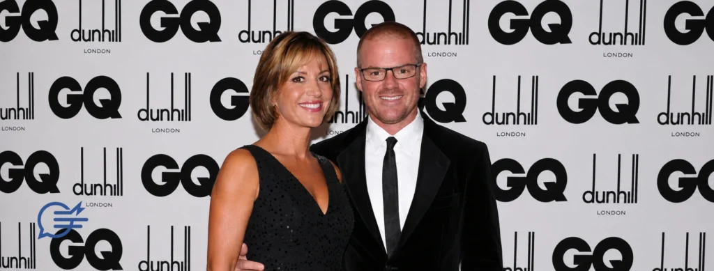 Zanna Blumenthal and her former husband Heston Blumenthal attending a red carpet event together.